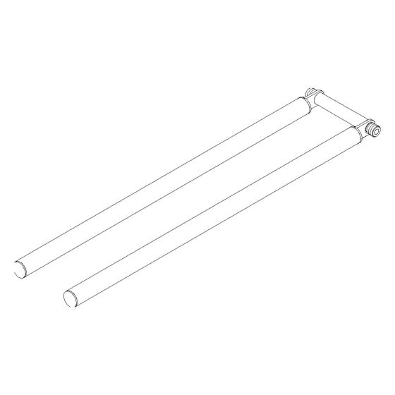 Dornbracht Halter Ersatzteile 90179255200 520x115x75mm chrom