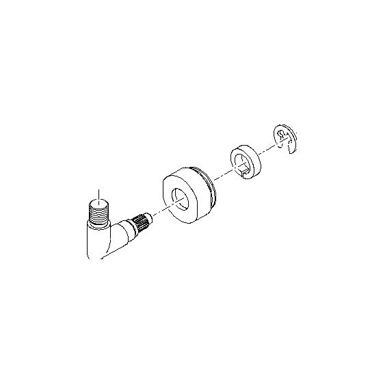 Dornbracht Halter, 26x40x42mm, Platin, 90182001200-08