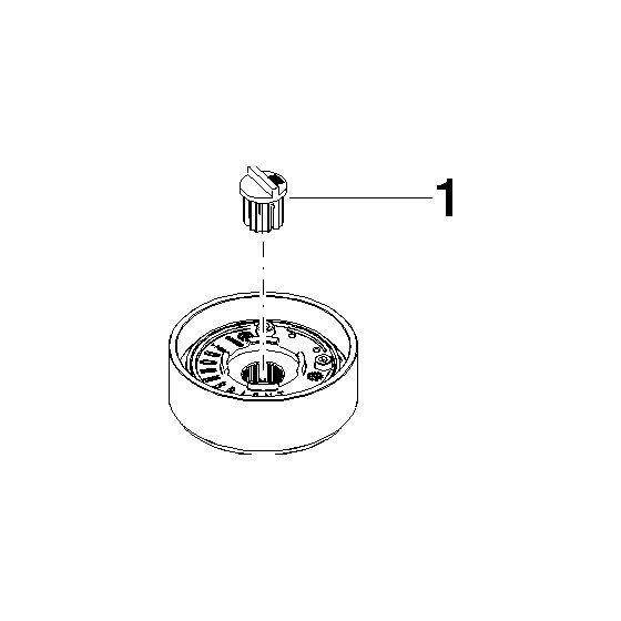 Dornbracht Griff ohne Designelement, Messing gebürstet, 90184029101-28