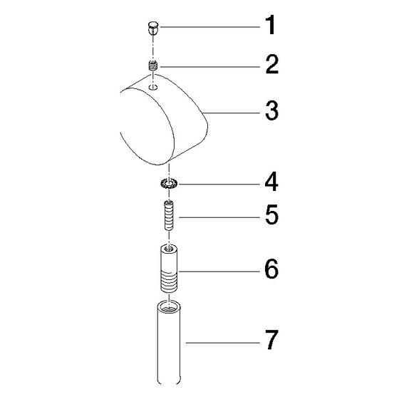 Dornbracht Griff Hebel, 140x90x95mm, Platin gebürstet, 90206204300-06