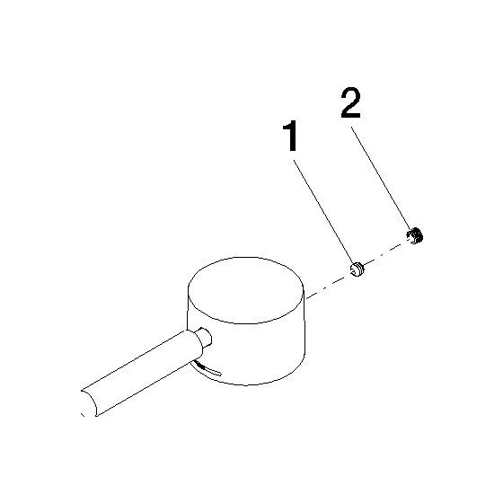 Dornbracht Waschtisch-Standgriff, 52x35x117mm, Platin, 90206600200-08
