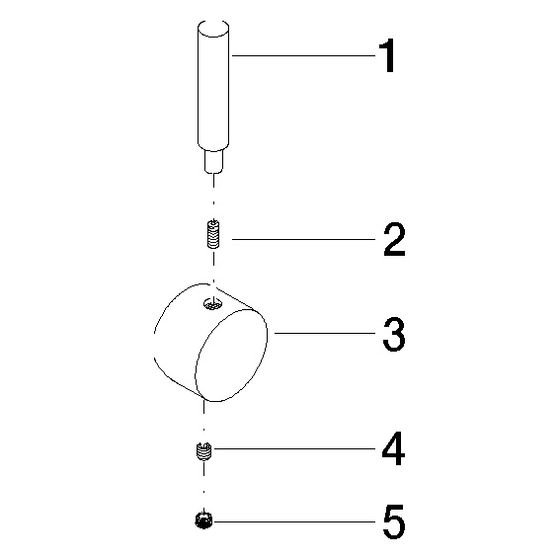 Dornbracht Griff für Waschtisch Stand, Chrom, 90208804700-00