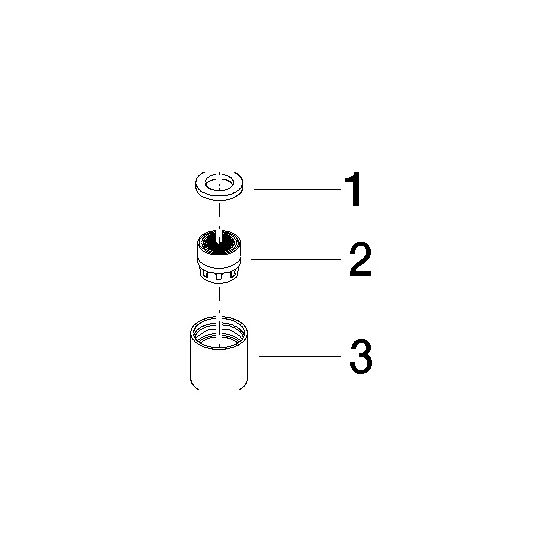 Dornbracht Luftsprudler für Niederdruck M18, Chrom, 90230102800-00