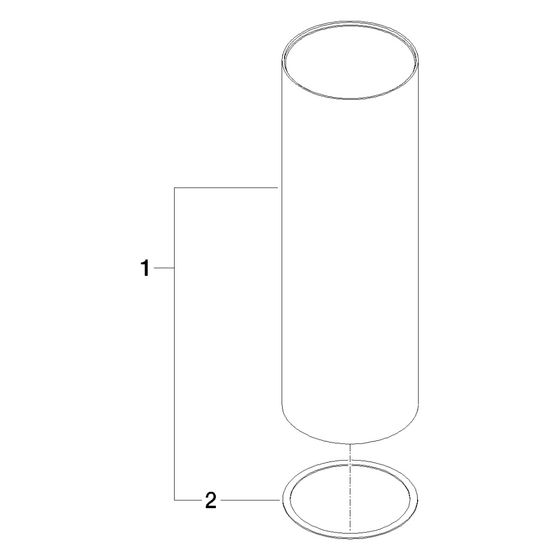 Dornbracht Gehäuse für Toilettenbürstengarnitur, 100x311mm, Chrom, 90230150400-00