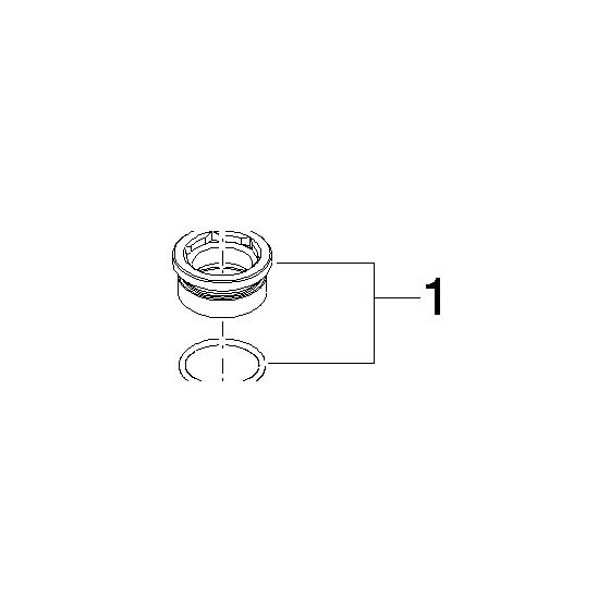 Dornbracht Befestigung Mutter, 32x15,5x32mm, 9023100660090