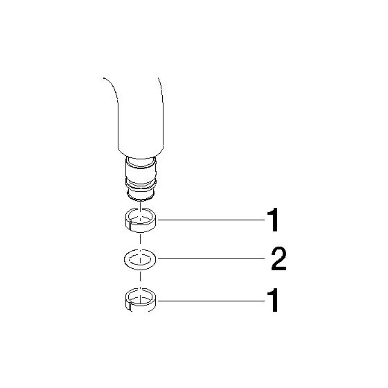 Dornbracht Bidet-Auslauf, Dark Platinum gebürstet, 90282221600-99