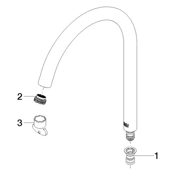 Dornbracht Auslauf, 220mm, 25,2l/min, Chrom, 90282231601-00
