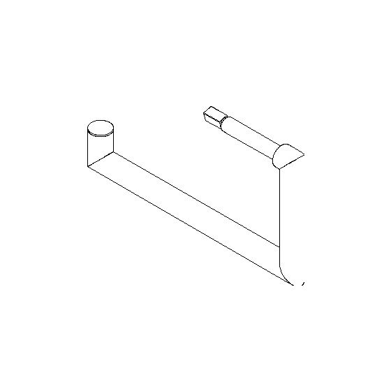 Dornbracht Halter für Papierrollenhalter, 150x80x13mm, Platin gebürstet, 90282262800-06