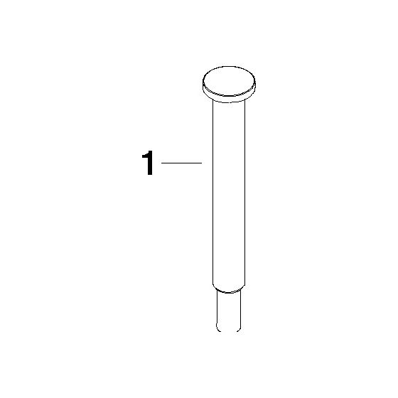 Dornbracht Halter, 36x155,5mm, Platin matt, 90282265000-06