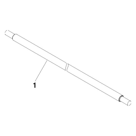 Dornbracht Halter, 20x613mm, Platin gebürstet, 90282265200-06