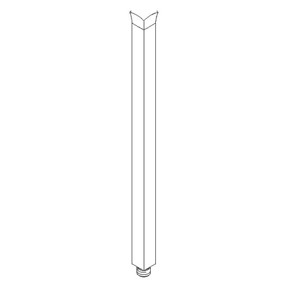 Dornbracht Handgriff für Toilettenbürstengarnitur, 21x286mm, Chrom, 90282276000-00