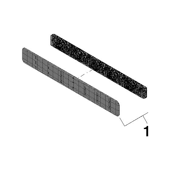 Dornbracht Siebeinsatz für WaterFall, 158,6x20,70x0,8mm, 9029300400090