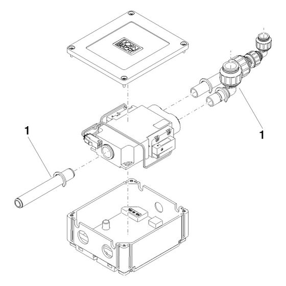 Dornbracht Elektrozubehör für Aquamoon ATT, 124x104x35mm, 9030500740090