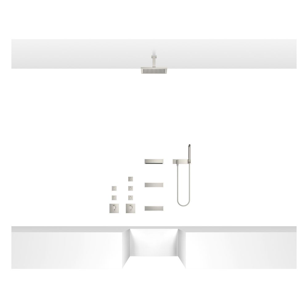 Dornbracht Unterputz-Seitenbrause Water Bar FlowReduce 6l/min, Platin gebürstet... DORNBRACHT-36517979-06 4029011562068 (Abb. 2)