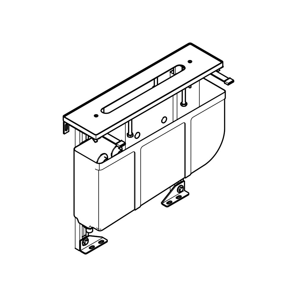 Dornbracht Montagesystem Perfecto höhenjustierbar G 1/2" Montageplatte 566x144mm... DORNBRACHT-1261497090 4029011706233 (Abb. 2)
