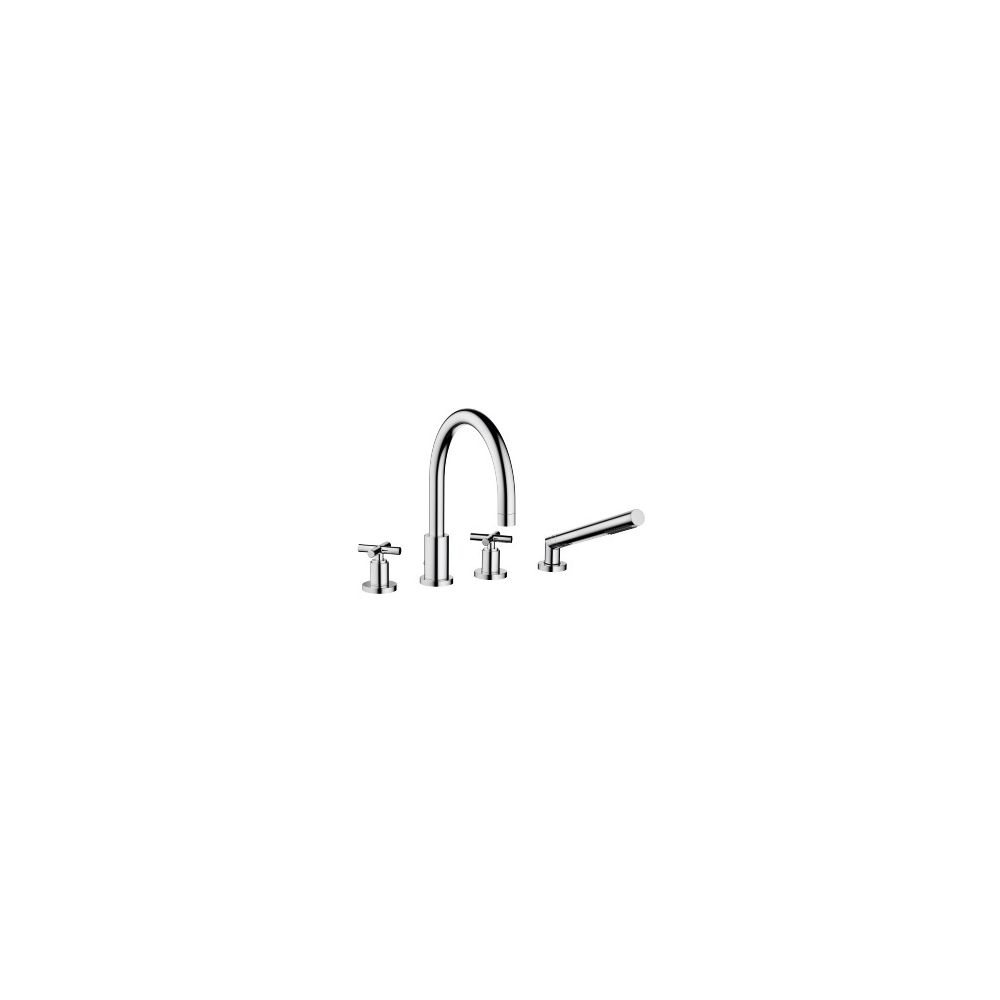 Dornbracht Wannen-Vierlochbatterie Tara für Wannenrandmontage, Ausladung 220mm,... DORNBRACHT-27512892-00 4029011518324 (Abb. 2)