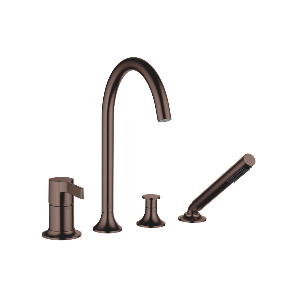 Dornbracht Wannen-Vierlochbatterie Vaia 220mm, Dark Bronze gebürstet PVD... DORNBRACHT-27632809-43 4099477463995 (Abb. 2)