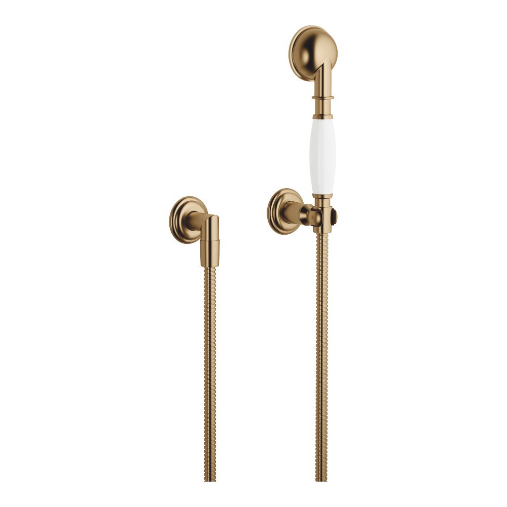 Dornbracht Schlauchbrausegarnitur Madison mit Einzelrosetten, Dark Brass gebürs... DORNBRACHT-27803361-39 4099477390550 (Abb. 2)