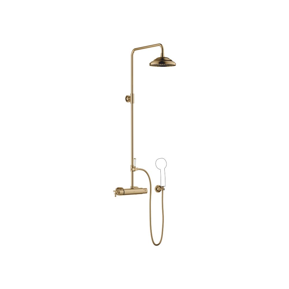 Dornbracht Shower Pipe Madison mit Brause-Thermostat ohne Handbrause, Dark Bras... DORNBRACHT-34459360-39 4099477390826 (Abb. 2)