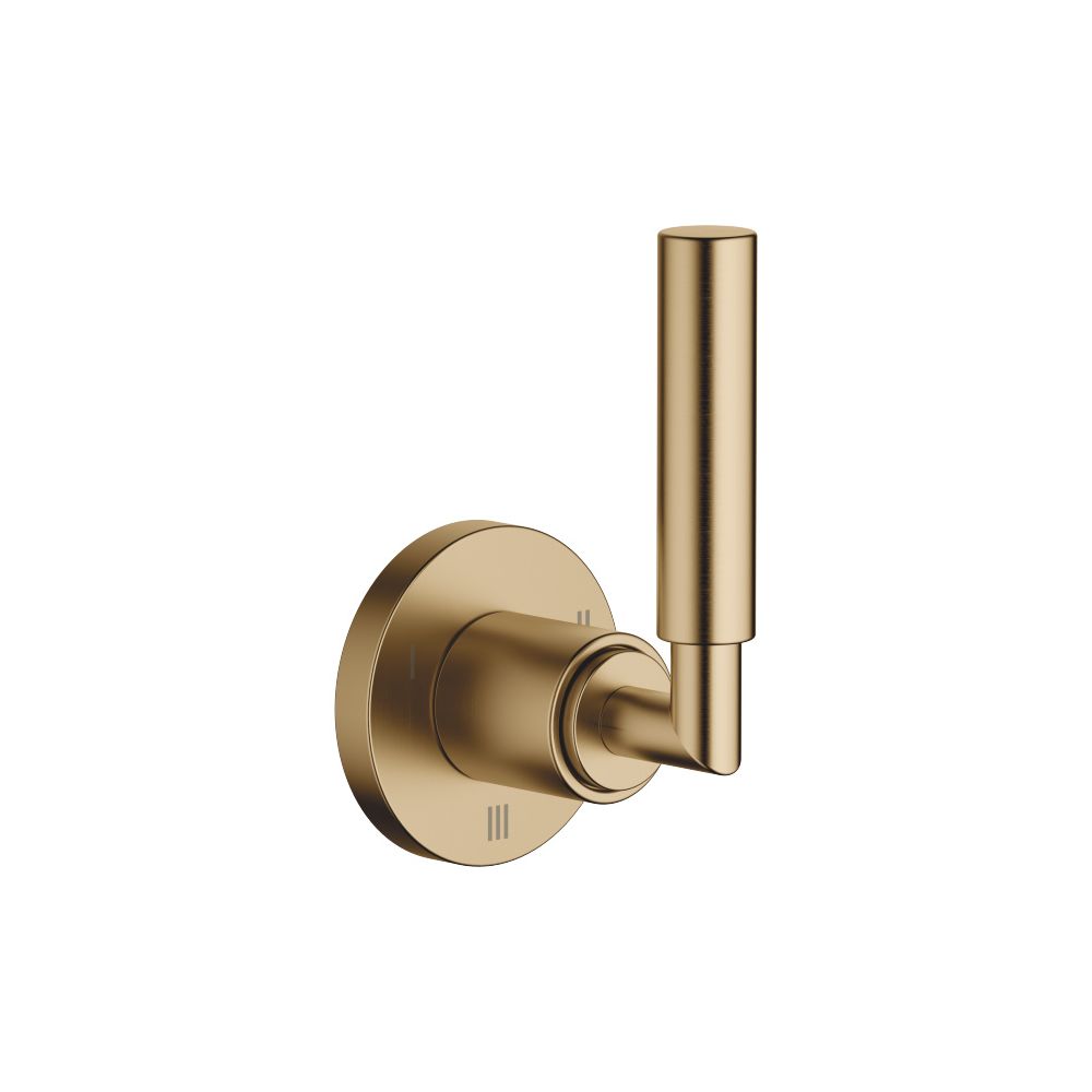 Dornbracht Unterputz-Dreiwege-Umstellung Tara, Rosette 60mm, Dark Brass gebürst... DORNBRACHT-36210882-39 4099477349688 (Abb. 2)