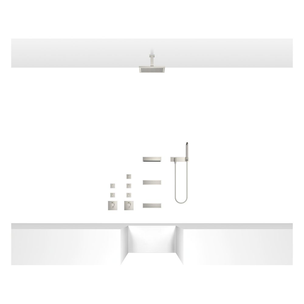Dornbracht Unterputz-Seitenbrause Water Bar FlowReduce 6l/min, Platin gebürstet... DORNBRACHT-36517979-06 4029011562068 (Abb. 4)