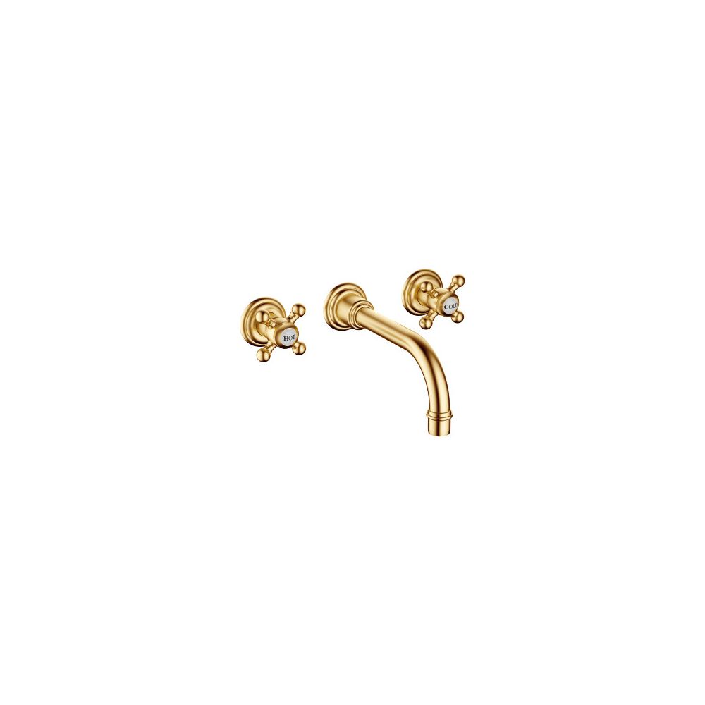 Dornbracht Waschtisch-Wandbatterie Madison o. Ablaufg., Ausladung 190mm, Messin... DORNBRACHT-36712361-28 4029011900815 (Abb. 2)