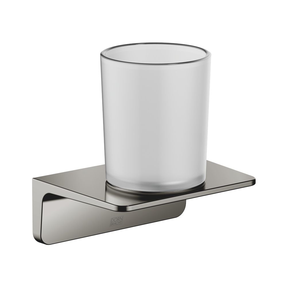 Dornbracht Glashalter, 90mm Stichmaß, Kristallglas matt, Ausladung 103mm, Dark ... DORNBRACHT-83400976-19 4099477273693 (Abb. 2)