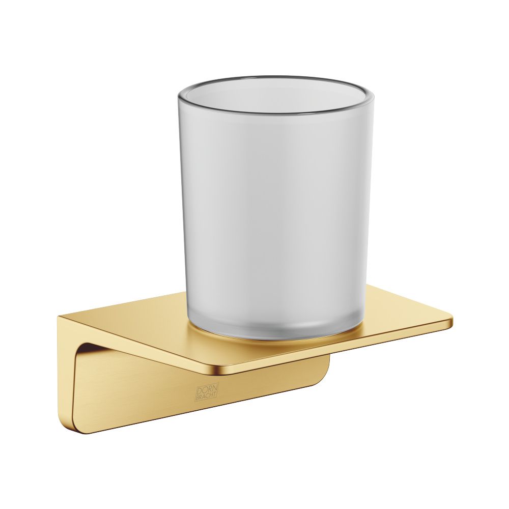 Dornbracht Glashalter, 90mm Stichmaß, Kristallglas matt, Ausladung 103mm, Gold ... DORNBRACHT-83400976-37 4099477440712 (Abb. 2)