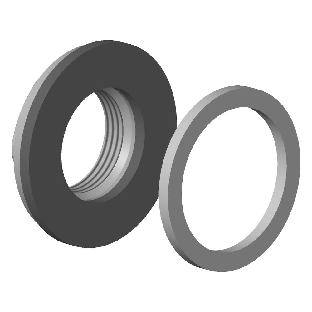 Dornbracht Befestigung mit Dichtungen, 45mm, 3/4", 0423100040590... DORNBRACHT-0423100040590 4029011547256 (Abb. 2)