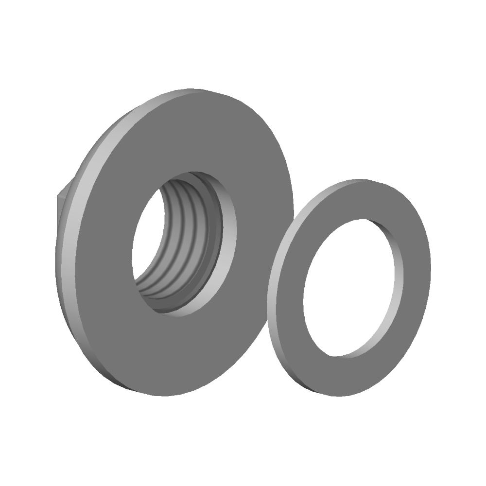 Dornbracht Befestigung mit Dichtungen, 45mm, 1/2", 0423100100490... DORNBRACHT-0423100100490 4029011075780 (Abb. 2)