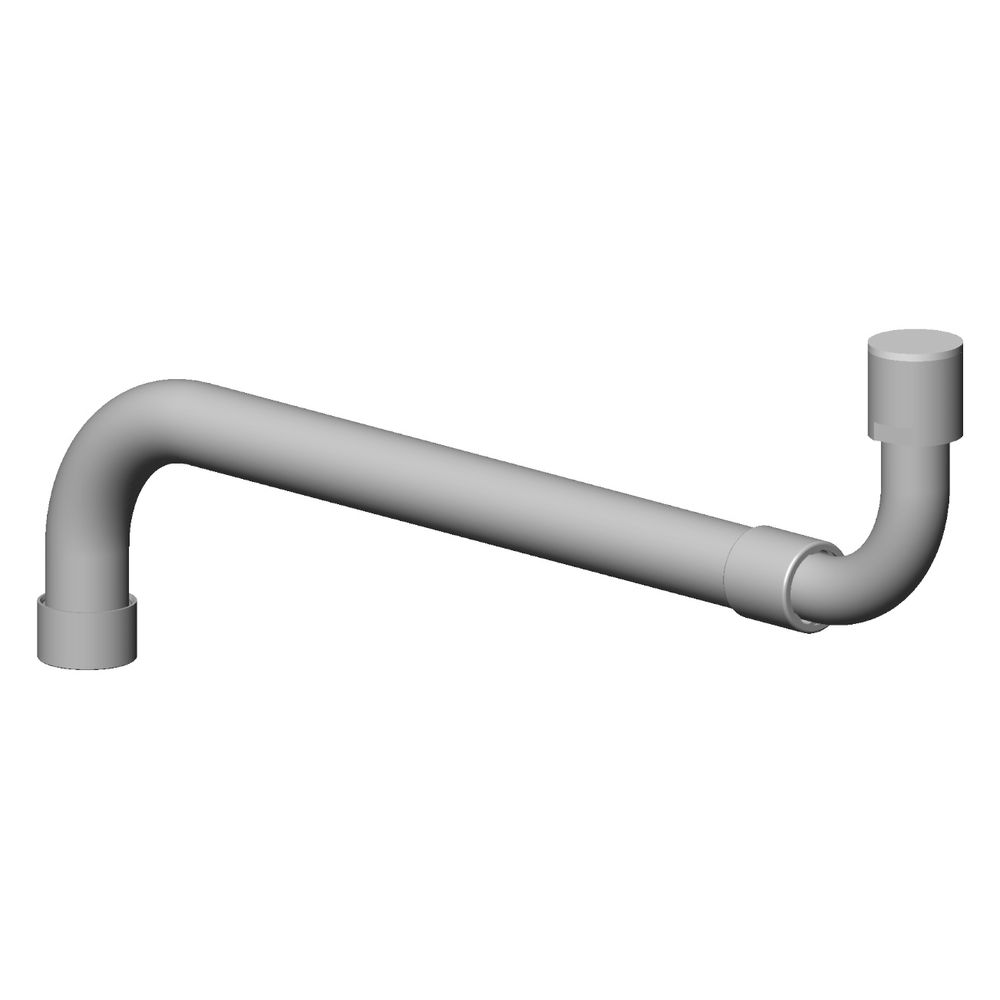 Dornbracht Auslauf für Spültisch Wand, 18x225mm, Platin gebürstet, 042825075... DORNBRACHT-04282507500-06 4029011080029 (Abb. 2)