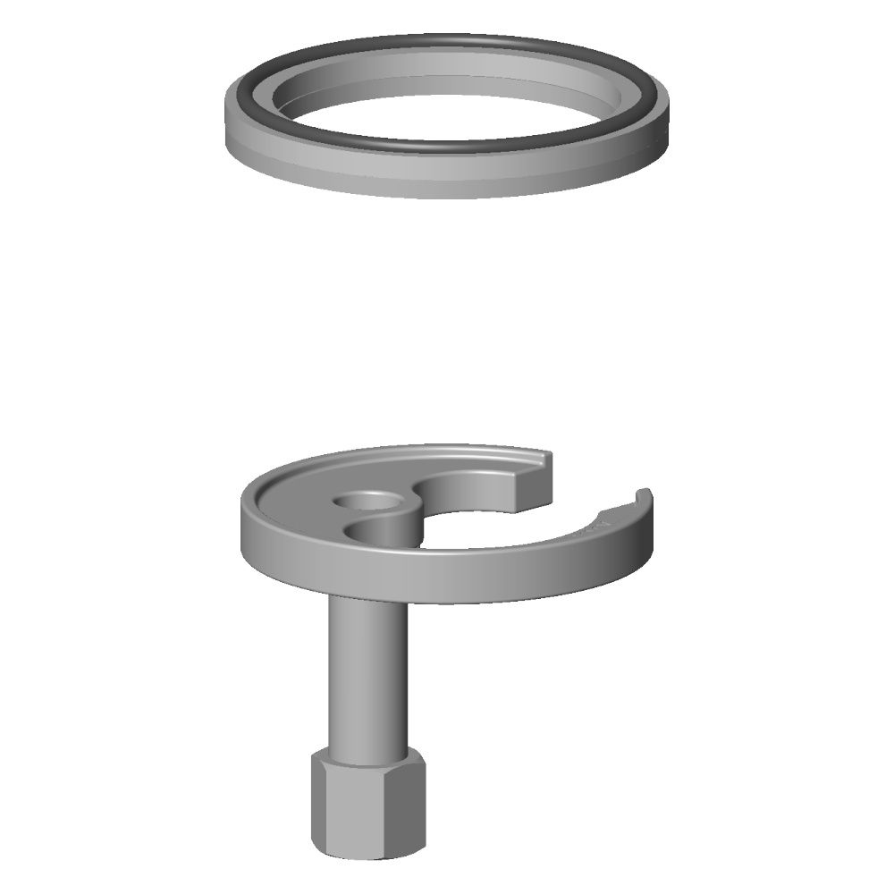 Dornbracht Befestigung mit O-Ring, 49x2mm und 52x1,5mm, 0430110380290... DORNBRACHT-0430110380290 4029011459887 (Abb. 2)