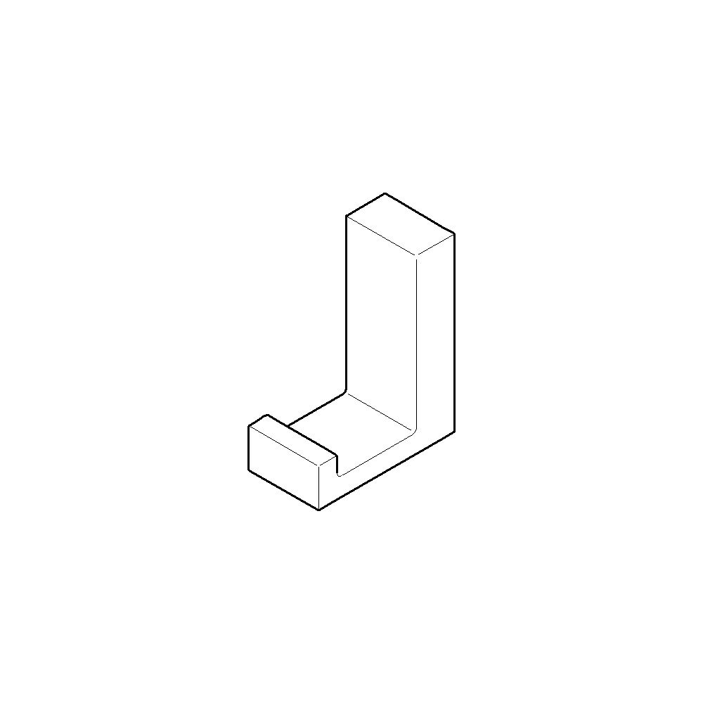 Dornbracht Haken, 19x35x44mm, Messing gebürstet, 081860521-28... DORNBRACHT-081860521-28 4029011867729 (Abb. 2)