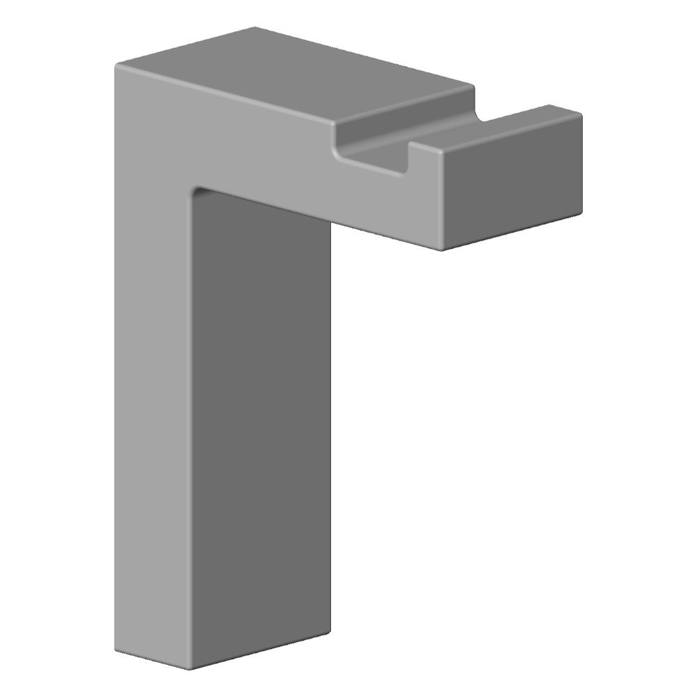 Dornbracht Haken, 20x45x60mm, Dark Platinum gebürstet, 081860526-99... DORNBRACHT-081860526-99 4029011785092 (Abb. 2)