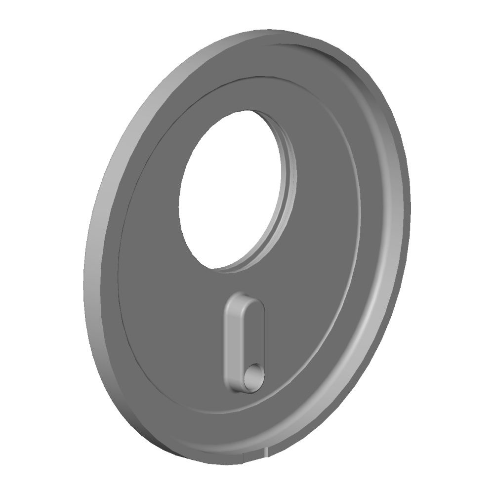 Dornbracht Rosette für xTool Elegant, 124x13mm, Chrom, 091102161-00... DORNBRACHT-091102161-00 4029011494963 (Abb. 2)