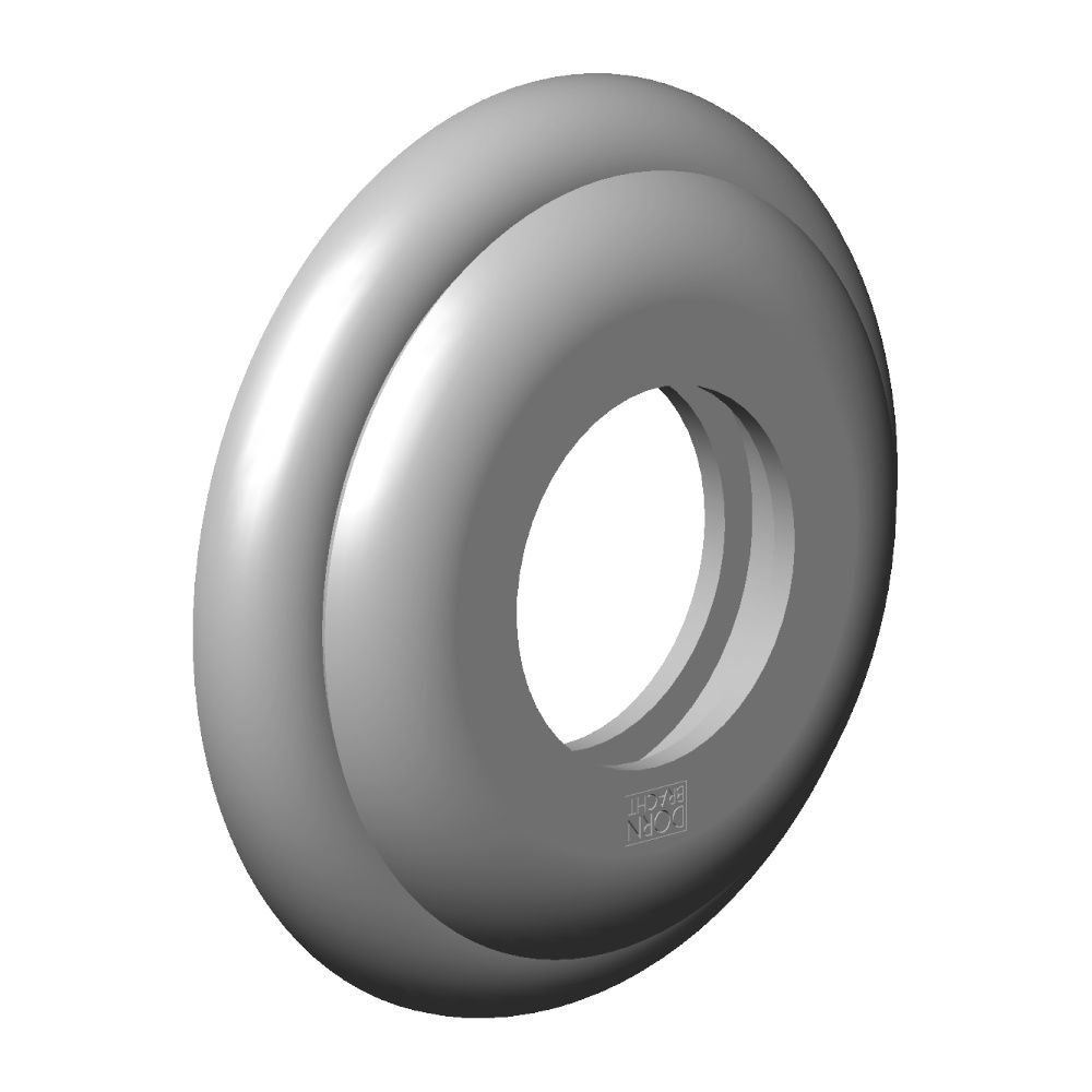 Dornbracht Rosette 55x27x10mm, Platin, 092735003-08... DORNBRACHT-092735003-08 4029011485633 (Abb. 2)
