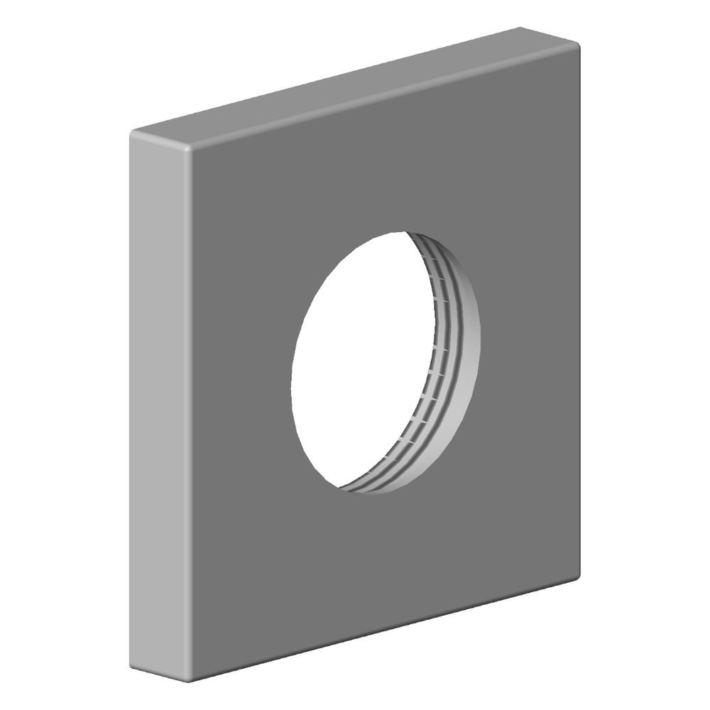 Dornbracht Rosette, M33x1,5, 60x60x9mm, Chrom, 092768003-00... DORNBRACHT-092768003-00 4029011531705 (Abb. 2)