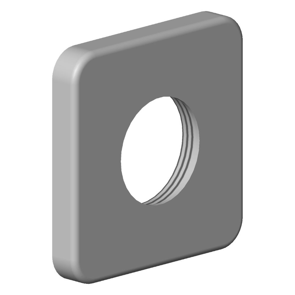 Dornbracht Rosette, 63x63x9mm, Weiß matt, 092771007-10... DORNBRACHT-092771007-10 4029011638008 (Abb. 2)