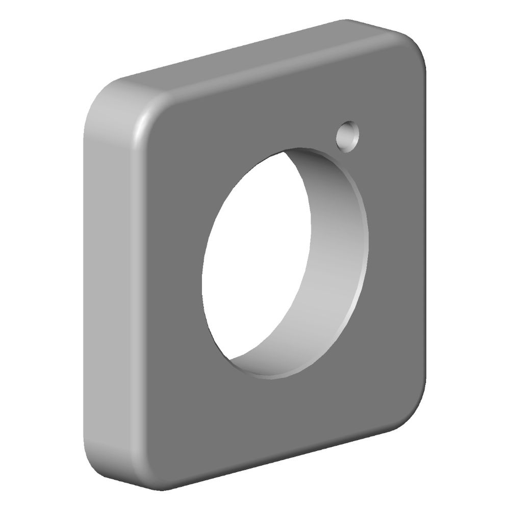 Dornbracht Rosette, 64x12x64mm Schwarz matt, 092771010-33... DORNBRACHT-092771010-33 4029011746383 (Abb. 2)