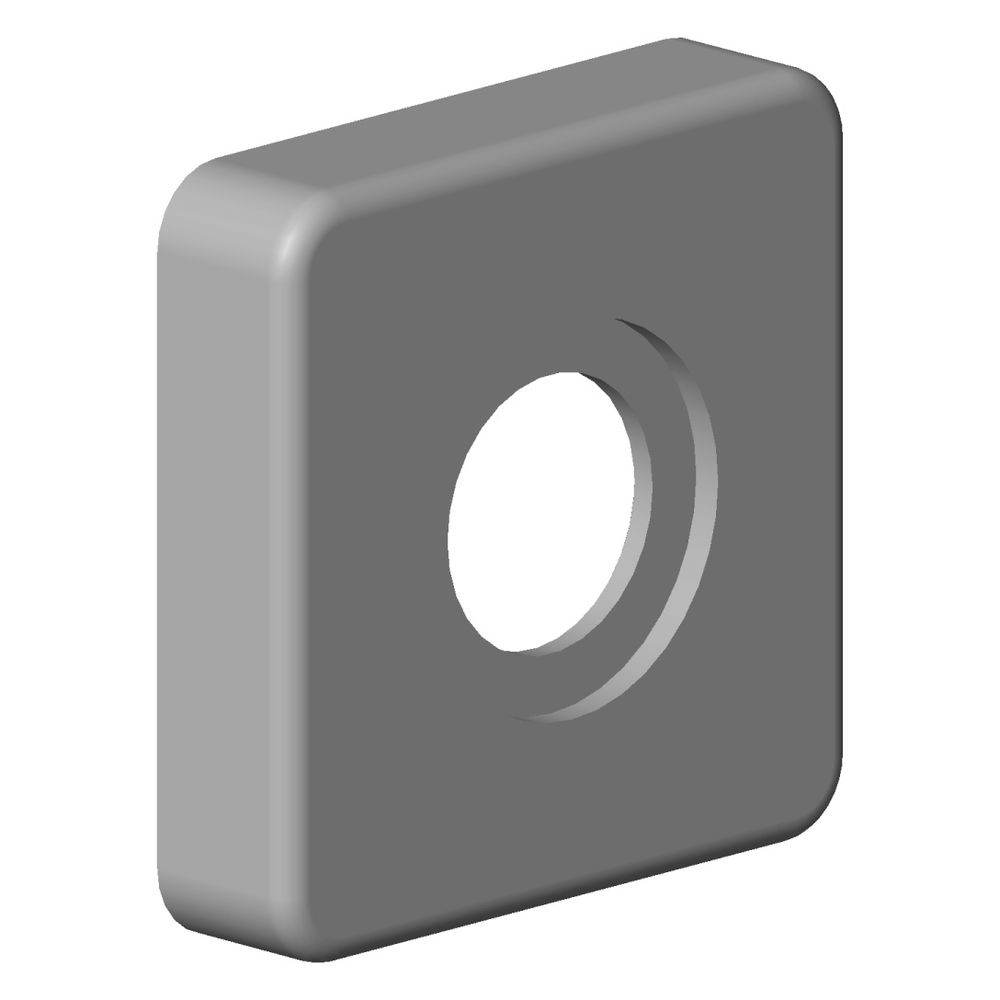 Dornbracht Rosette, 78x78x18mm, Weiß matt, 092796006-10... DORNBRACHT-092796006-10 4029011637643 (Abb. 2)