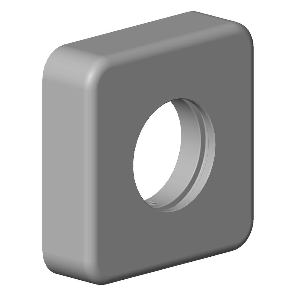 Dornbracht Rosette, 63x63x18mm, Weiß matt, 092796007-10... DORNBRACHT-092796007-10 4029011637605 (Abb. 2)