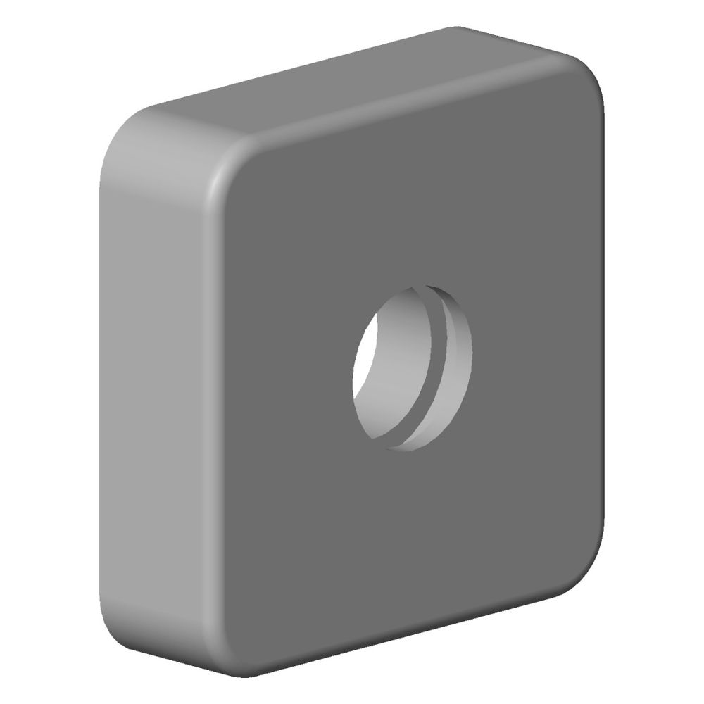 Dornbracht Rosette für Duschstele, 63x63x18mm, Weiß matt, 092796008-10... DORNBRACHT-092796008-10 4029011637674 (Abb. 2)