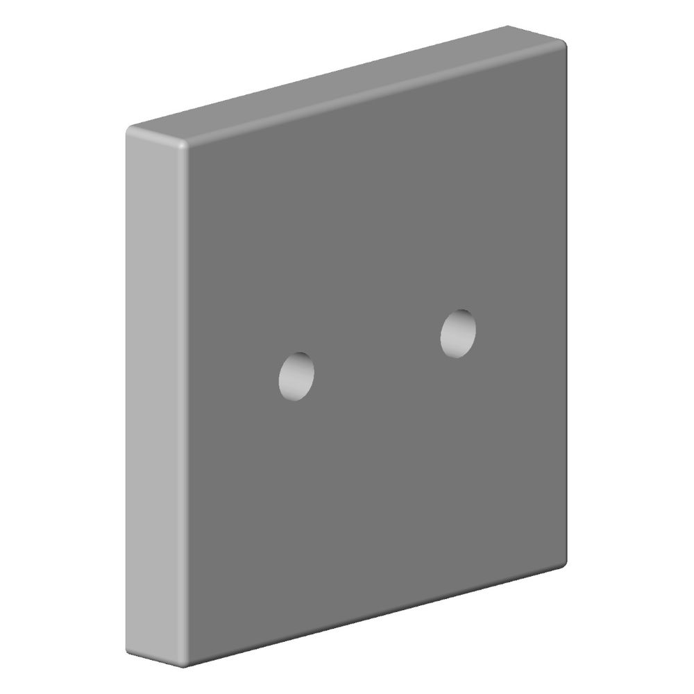Dornbracht Rosette für Brausehalter, 60x60x9mm, Platin gebürstet, 092797022-06... DORNBRACHT-092797022-06 4029011500565 (Abb. 2)