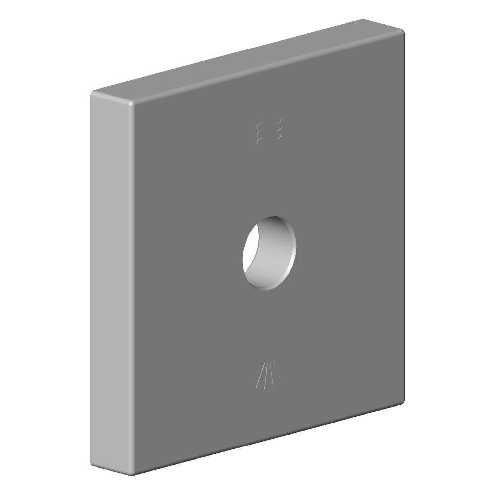 Dornbracht Rosette mit Symbolen Ersatzteile 092798013 60x60x9x11,1mm chrom... DORNBRACHT-092798013-00 4029011509117 (Abb. 2)
