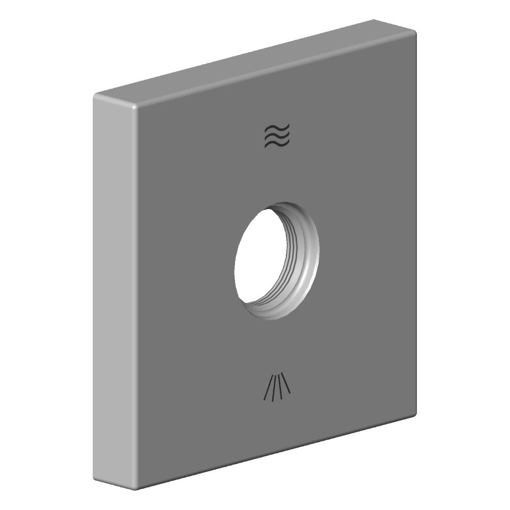 Dornbracht Rosette mit Symbolen, 60x60x12,5mm, Chrom, 092798021-00... DORNBRACHT-092798021-00 4029011657085 (Abb. 2)