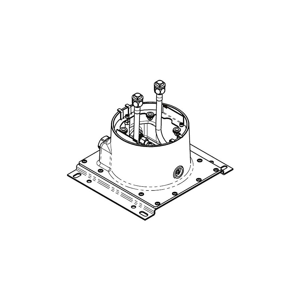 Dornbracht Unterputz-Deckeneinbaukasten mit Deckenanbindung 2x Anschluss IG 1/2"... DORNBRACHT-3504197090 4029011953903 (Abb. 5)