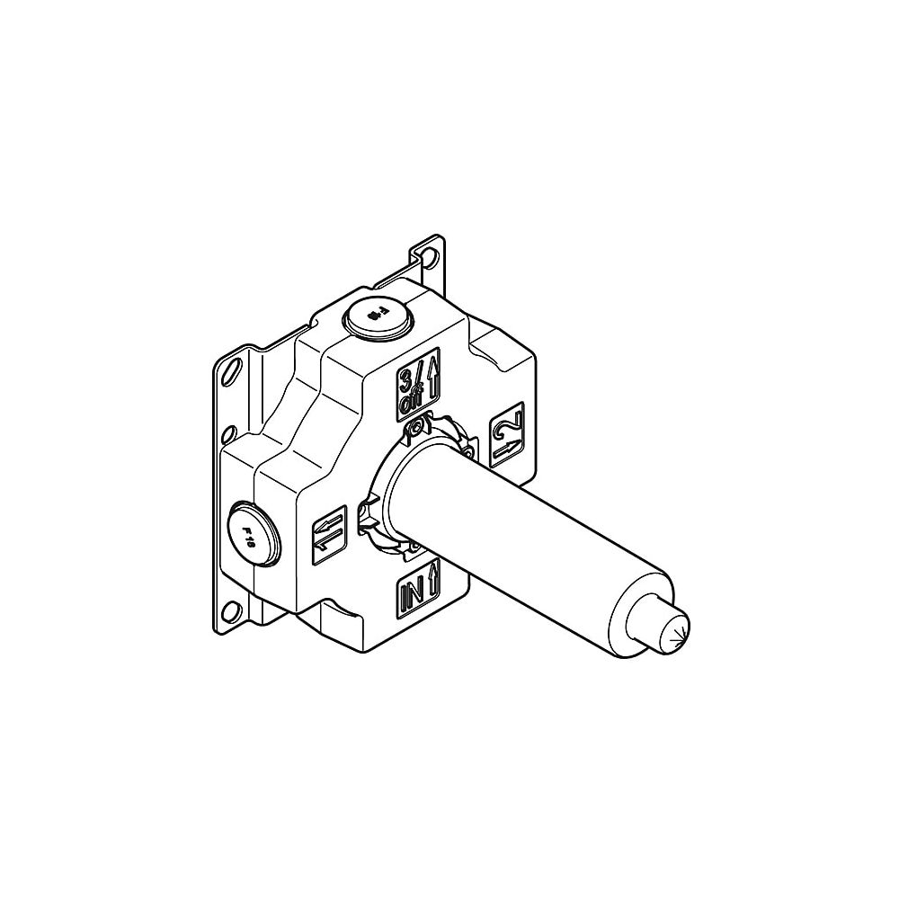 Dornbracht Unterputz-Zweiwege-Umstellung Messing bleifrei 1x Anschluss AG 1/2" 2... DORNBRACHT-3520297090 4029011966705 (Abb. 7)