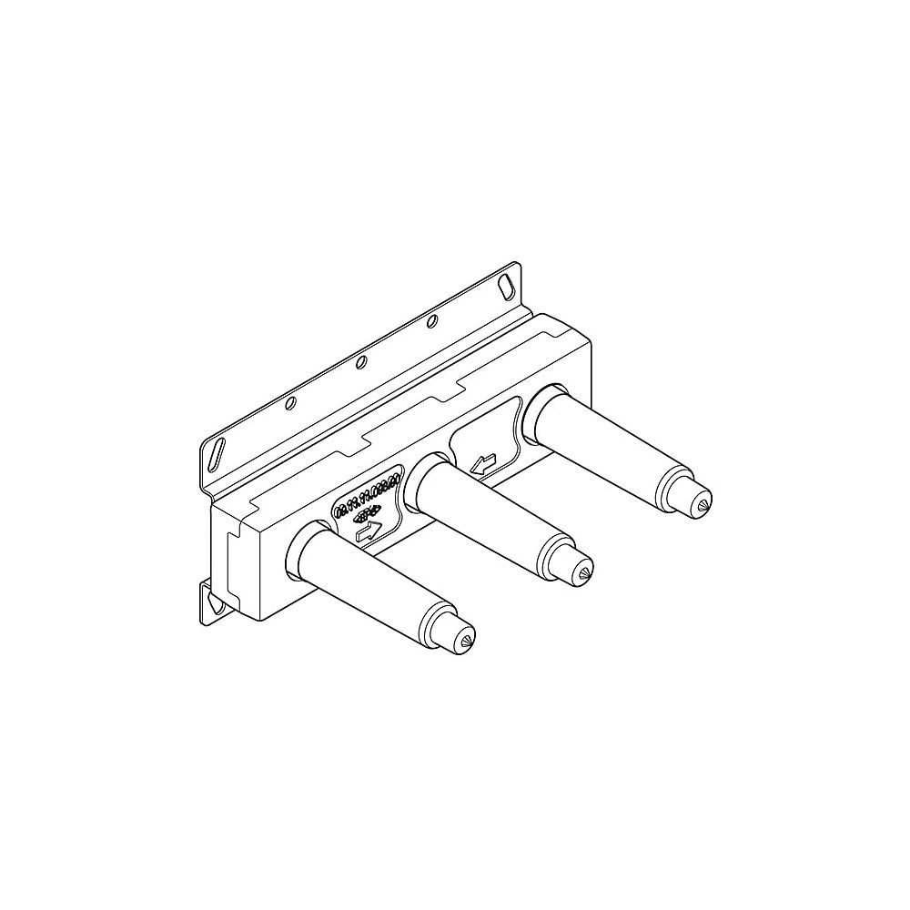 Dornbracht Unterputz-Wandbatterie Auslauf mittig 2x Anschluss IG 1/2" 1x Abgang ... DORNBRACHT-3570097090 4029011972690 (Abb. 7)