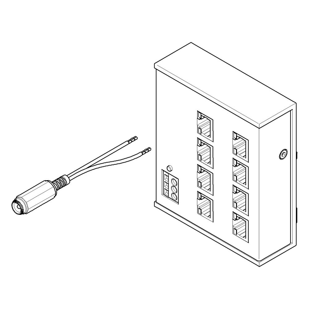 Dornbracht Steuergerät Powered Ethernet Switch 10/100, 100x85x30mm, 901001023... DORNBRACHT-9010010230090 4029011657467 (Abb. 4)