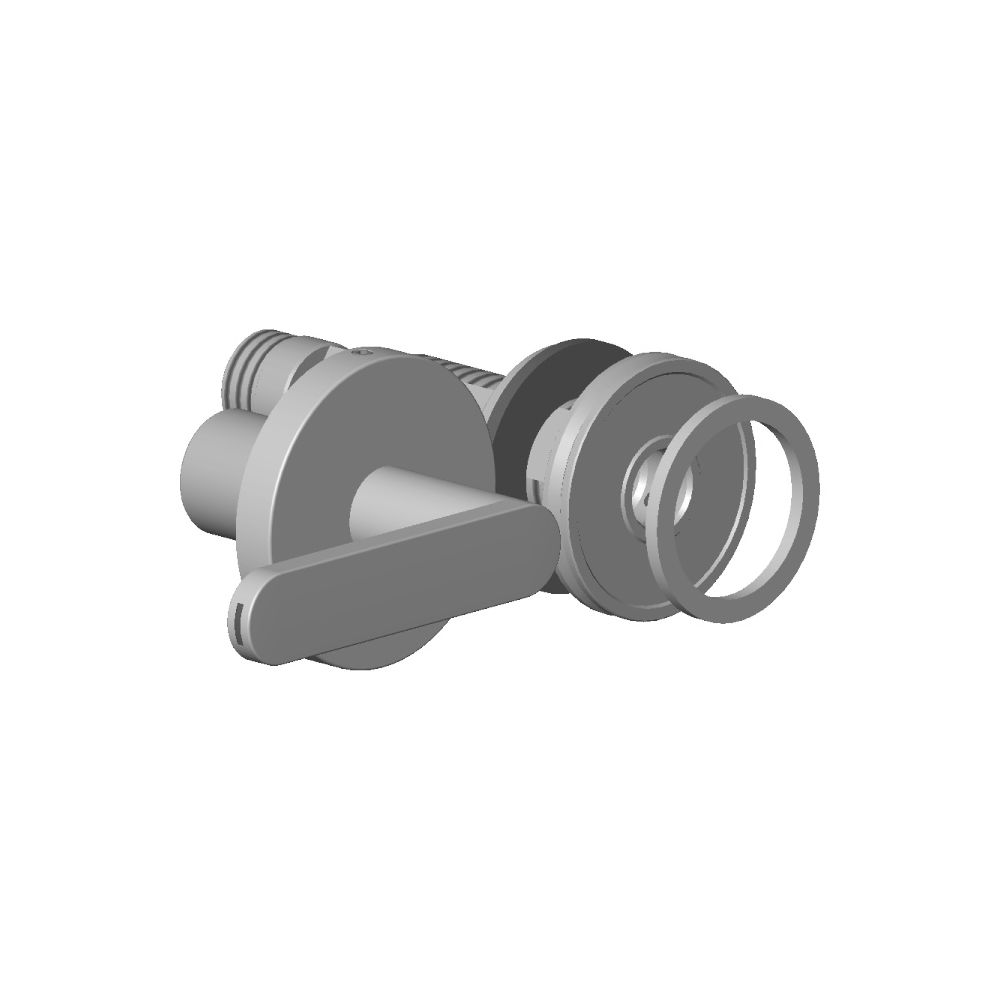 Dornbracht Griff für Hot Hebel, 60x105x40mm, Chrom, 90206601600-00... DORNBRACHT-90206601600-00 4029011834561 (Abb. 2)